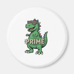 Imán Gafas de sol de dinosaurio vintage camiseta de dib
