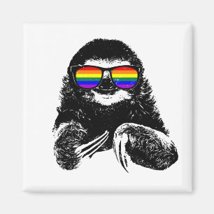 Imán Gafas de sol de la bandera LGBTQ