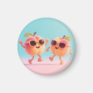Imán Gafas de sol de melocotones bailando