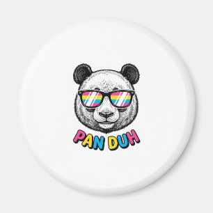 Imán Gafas de sol de panda divertidas Camiseta de graba