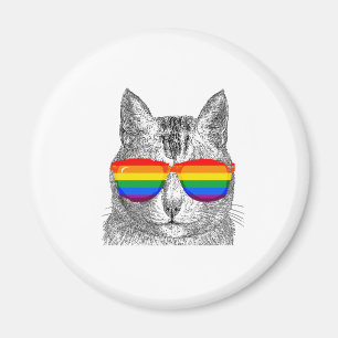 Imán Gafas de sol del orgullo del gato