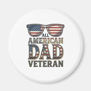 Imán Gafas de sol patrióticas para veteranos de All Ame