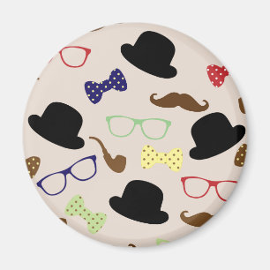 Imán Gafas, Gorras y bigote