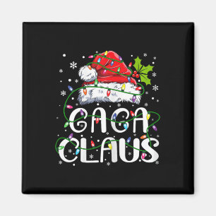 Imán Gaga Claus Navidades Santa Hat Familia Xma