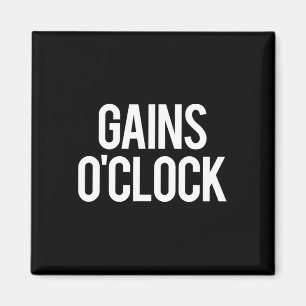 Imán Gains Oclock Funny Gym Halterofilia