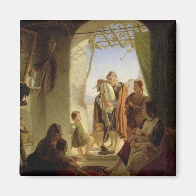 Imán Gaita napolitana en la invernal Roma, 1833 (Frente)