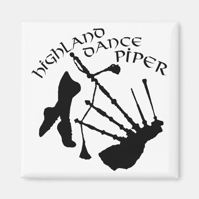 Imán Gaitero de baile de las Highlands escocesas (Frente)