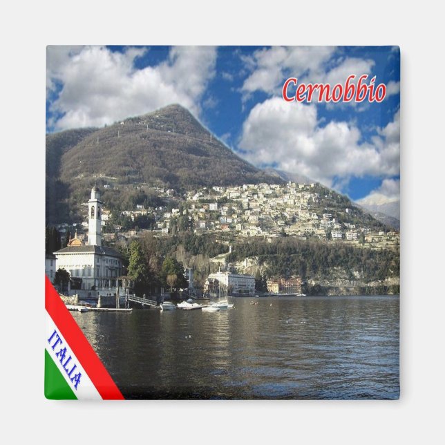 Imán GAL024 CERNOBBIO, Lago Como, Italia, Fridge (Frente)