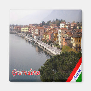 Imán GAL043 GRAVEDONA - Lago Como - Italia - Fridge