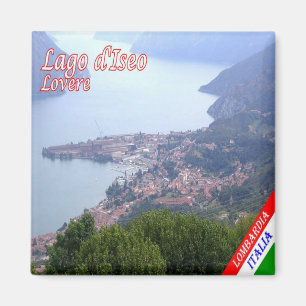 Imán GAL082 LOVERE, Lago Iseo, Italia, Fridge