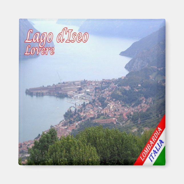 Imán GAL082 LOVERE, Lago Iseo, Italia, Fridge (Frente)