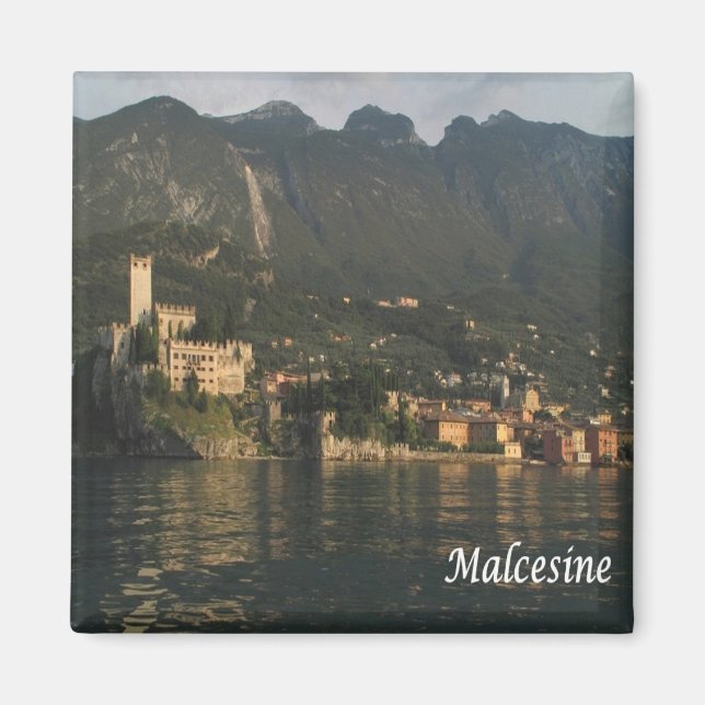 Imán GAL085 MALCESINE, Lago de Garda, Italia, Fridge (Frente)