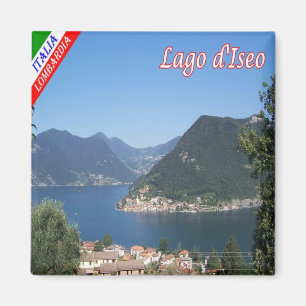 Imán GAL092 MONTE ISOLA, Lago Iseo, Italia, Fridge