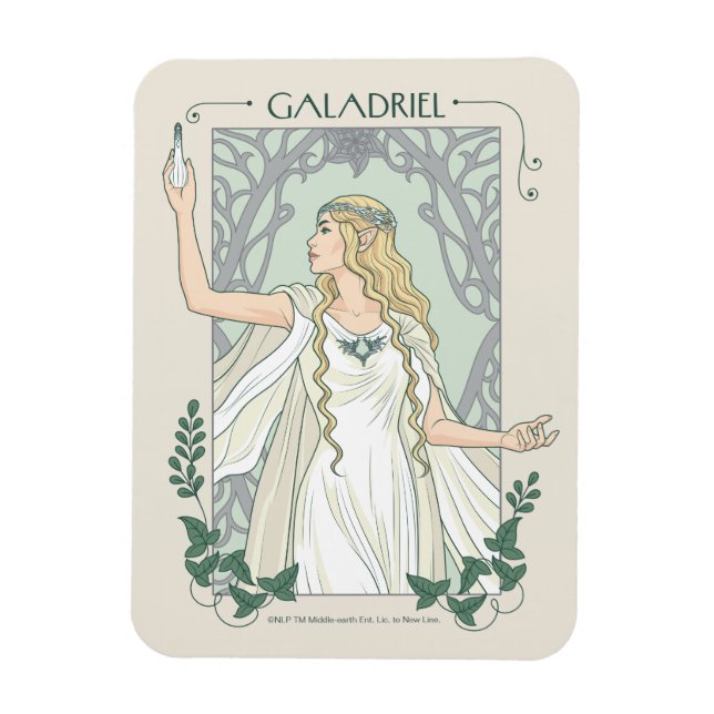 Imán Galadriel Luz de Valinor Gráfica (Vertical)