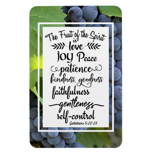 Imán Galatianos 5:22-23 El fruto del espíritu (Vertical)