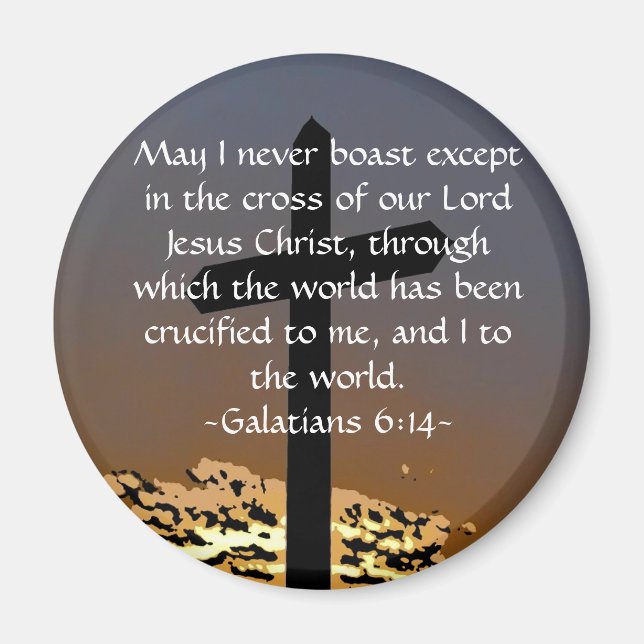 Imán Galatianos 6:14 (Frente)