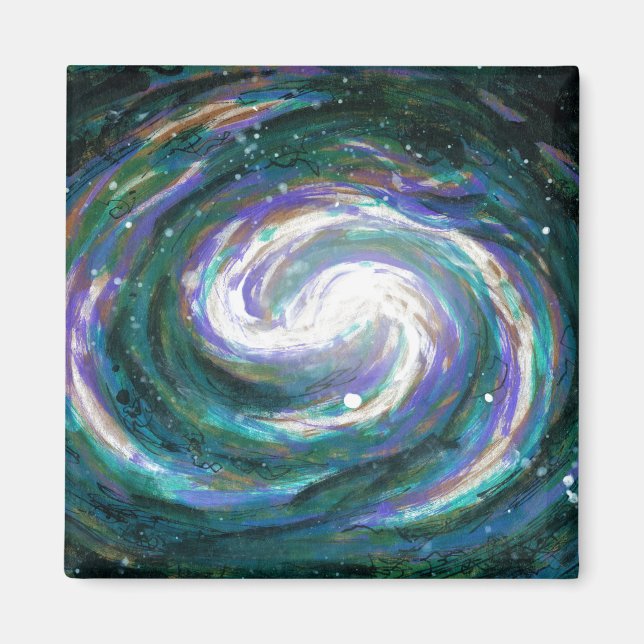 Imán Galaxia esmeralda y púrpura (Frente)