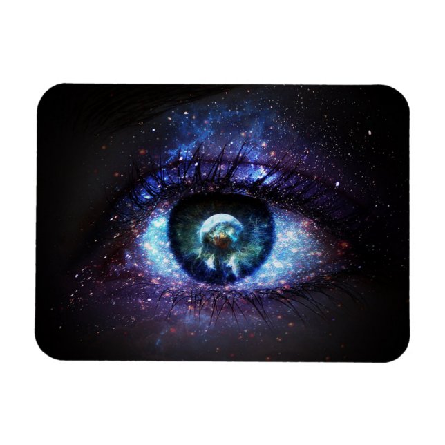 Imán Galaxia espacial Earth Eye Magnet (Horizontal)