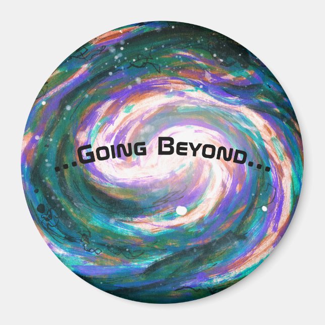 Imán Galaxia espiral en el espacio (Frente)