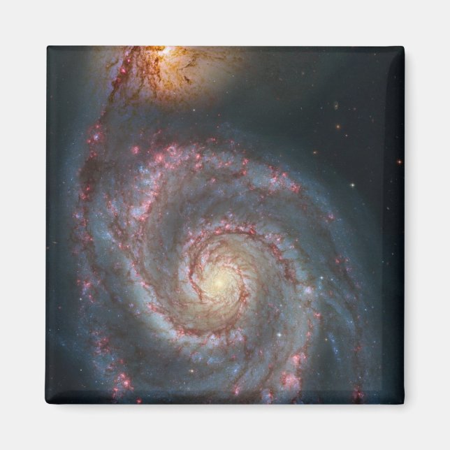 Imán Galaxia espiral para remolinos M51 NASA (Frente)