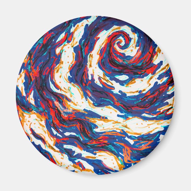 Imán Galaxia espiral púrpura (Frente)