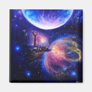 Imán Galaxia planeta y nebulosa