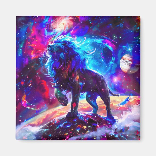 Imán Galaxy Lion Blue (Frente)