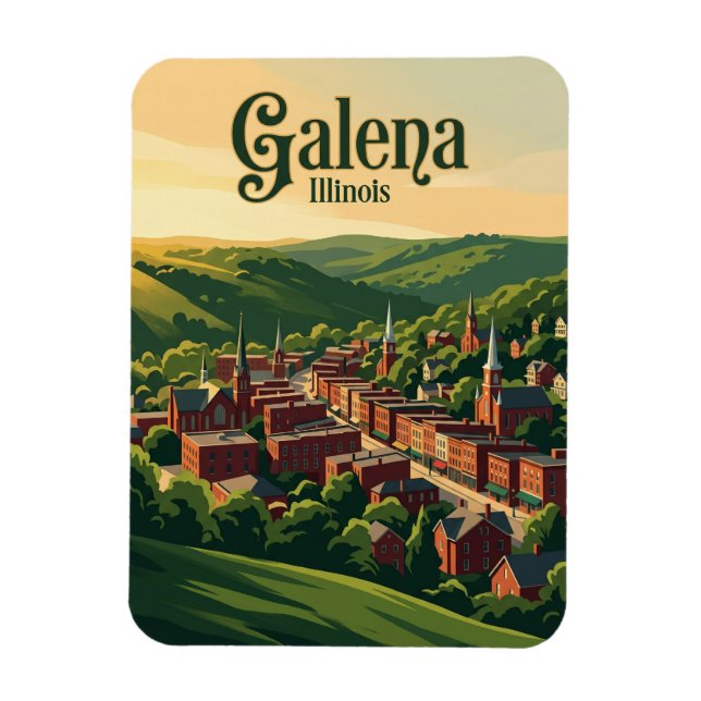 Imán Galena Illinois (Vertical)