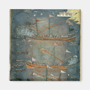 Imán Galeras turcas en la batalla, c.1636