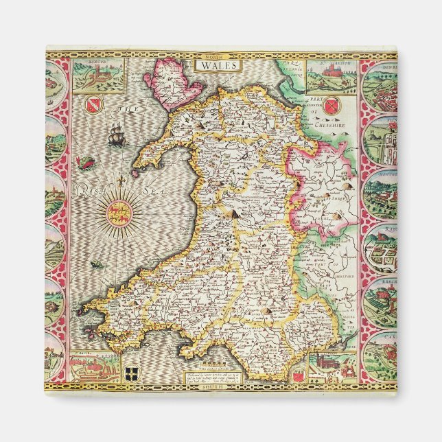 Imán Gales, grabado por Jodocuments Hondius (Frente)