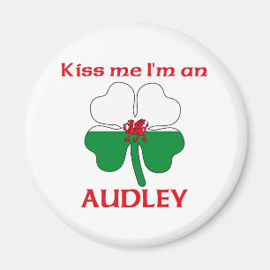 Imán Galés personalizado me besa que soy Audley