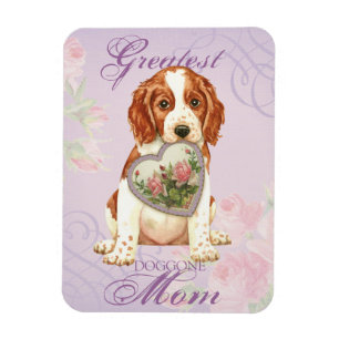 Imán Gales Springer Spaniel Heart Mom