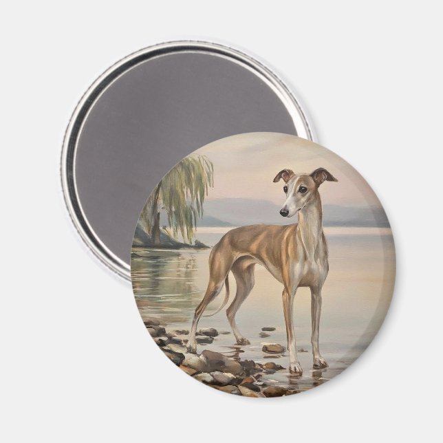 Imán Galgo italiano (Anverso/Reverso)