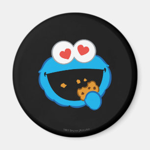 Imán Galleta sonriente con ojos de corazón