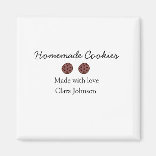 Imán Galletas caseras añade tu nombre de texto personal