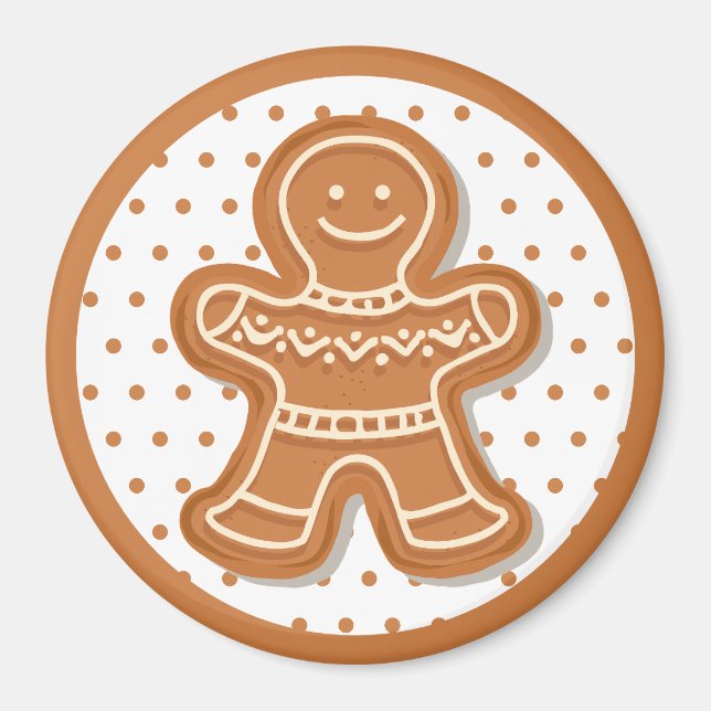 Imán Galletas de jengibre de Navidad (Frente)