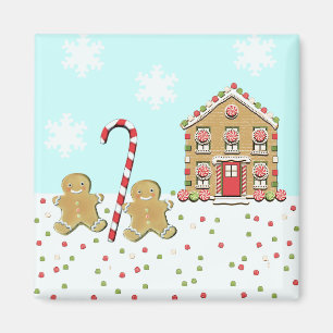 Imán Galletas de jengibre navideñas adorables