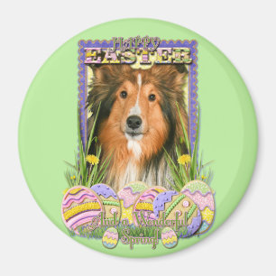 Imán Galletas del huevo de Pascua - Sheltie