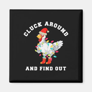Imán Gallina divertida de Navidad para curiosos