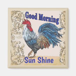 Imán Gallinas azules, Buenos días, Editar texto