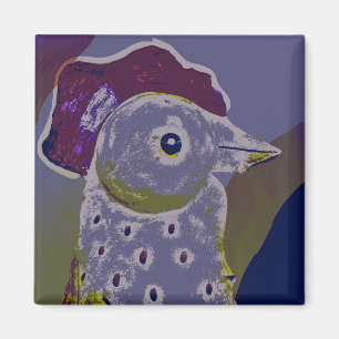 Imán Gallo abstracto 2