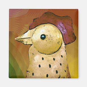 Imán Gallo Abstracto 5