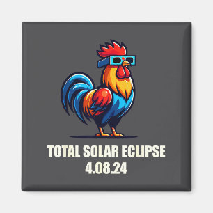 Imán Gallo de gallina divertido eclipse solar total 20