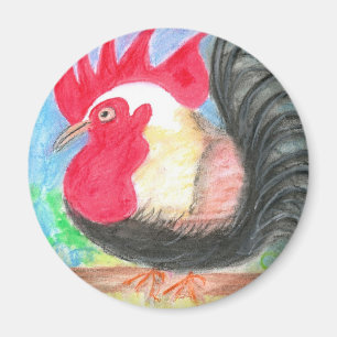 Imán gallo del rollo