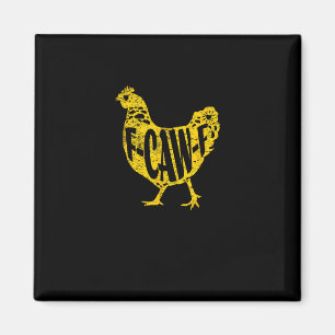 Imán Gallo divertido F-Caw-F gallina aves de corral Coo