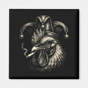 Imán Gallo divertido fumando meme cigarrillo gallo brom