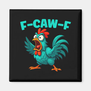 Imán Gallo gallo divertido humor de animales de granja