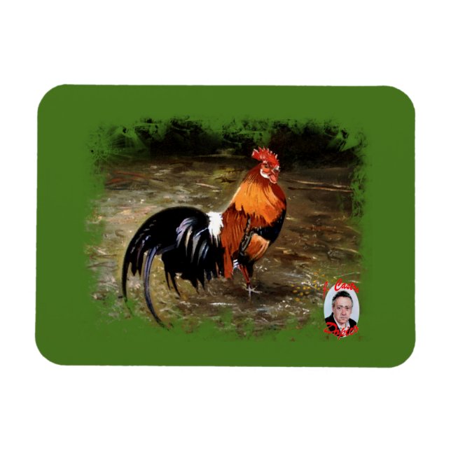 Imán Gallo/Galo/Rooster (Horizontal)