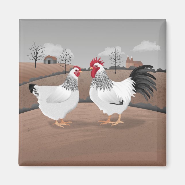 Imán Gallo y gallina (Frente)