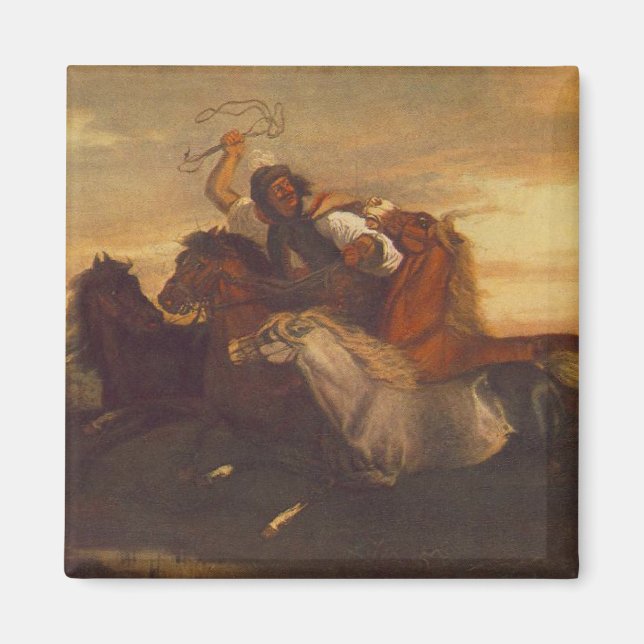 Imán Galloping Outlaw (Vaquero a caballo) (Caballos) (Frente)